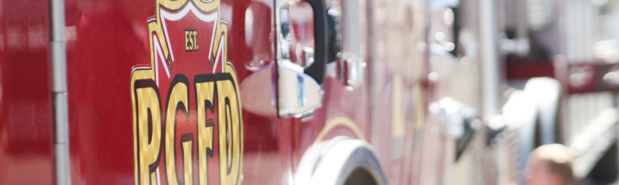 close up shot of a fire engine
