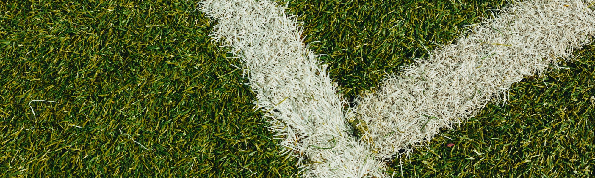 football field grass and white lines